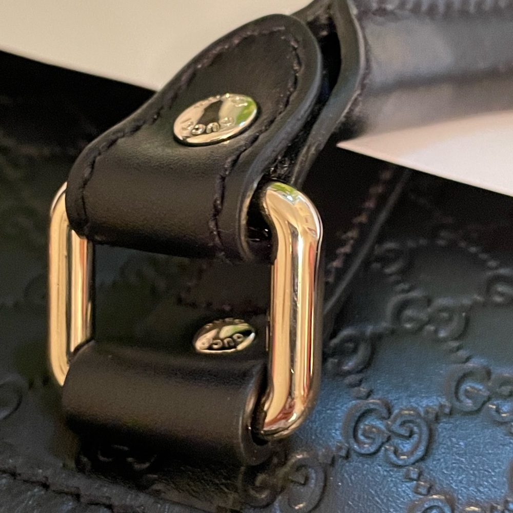 GUCCI Boston Guccissima new black leather authenti - Picture 10 of 14